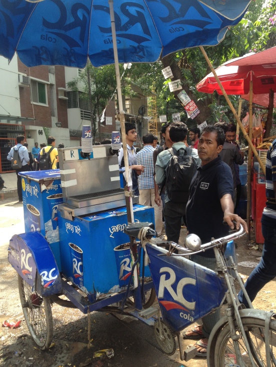 RC cola fountain rickshaw on the street the other day! 