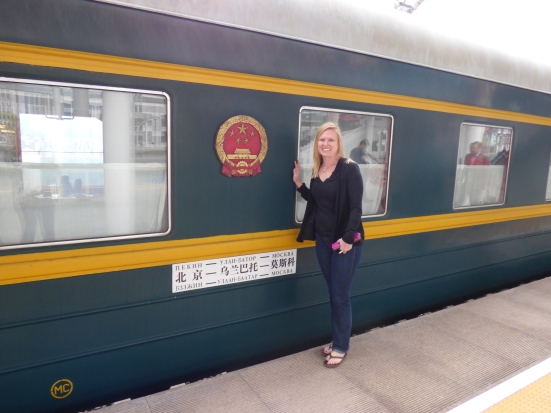 Boarding the Trans Mongolian Railway
