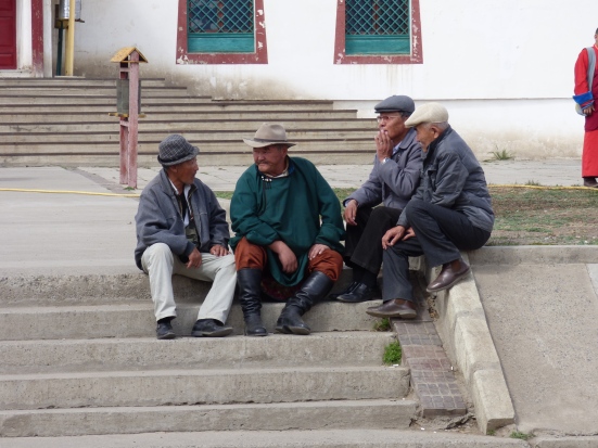 Mongolian Men Hanging out